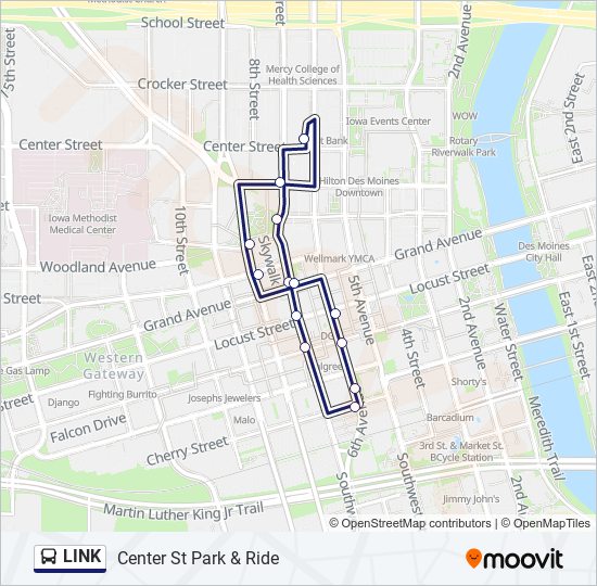 LINK bus Line Map
