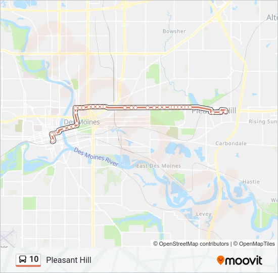 10 Bus Line Map