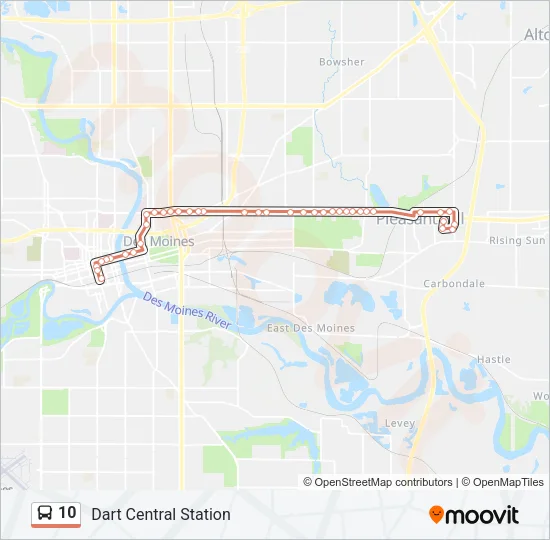 10 Bus Line Map