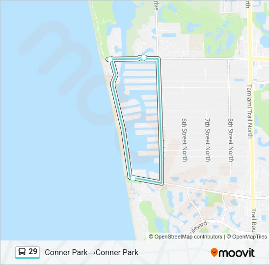 29 Bus Line Map