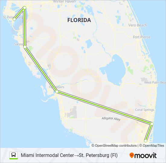 FLIXBUS 2420 Bus Line Map