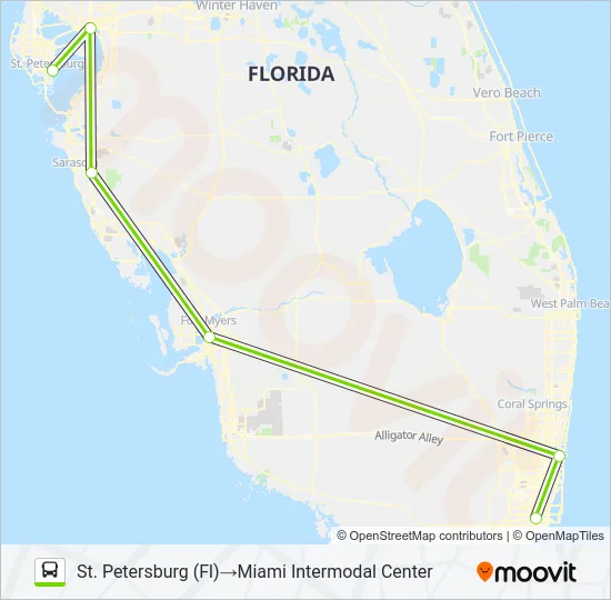 FLIXBUS 2420 Bus Line Map
