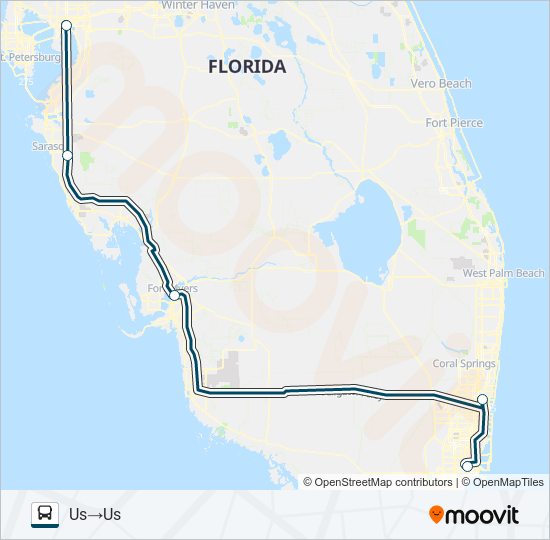 greyhound us0780s Route: Schedules, Stops & Maps - Miami Intermodal ...