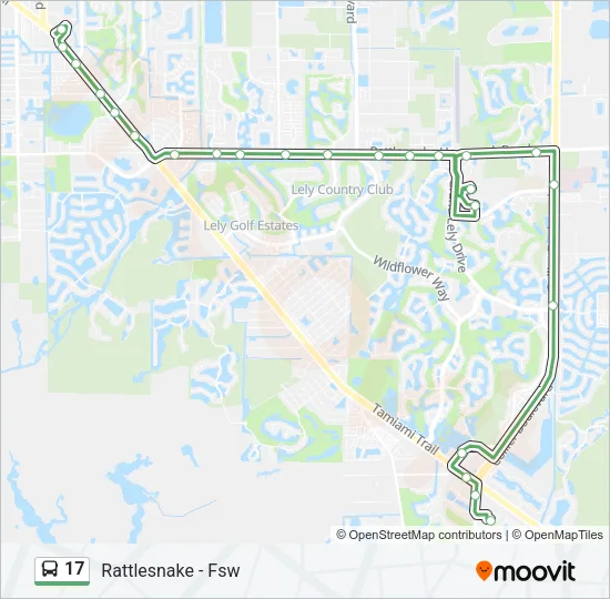 17 Bus Line Map