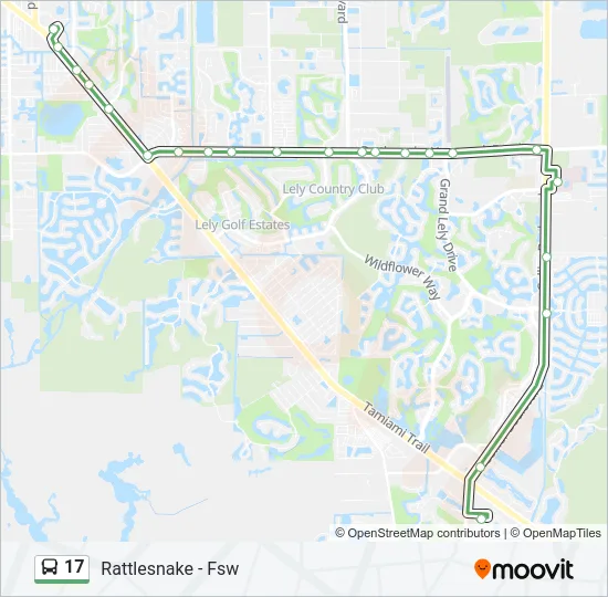 17 Bus Line Map