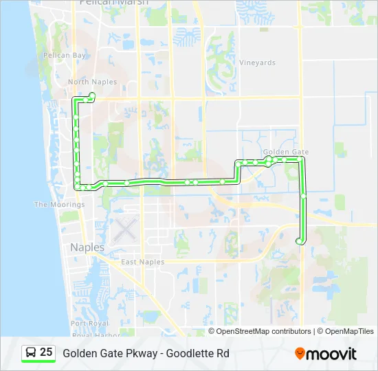 25 Bus Line Map