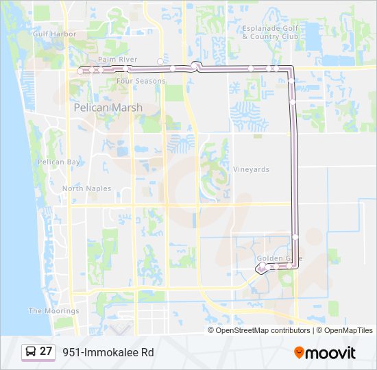 27 bus Line Map