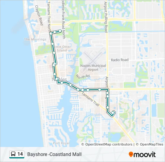 Coastland Center Mall Map 14 Route: Schedules, Stops & Maps - Coastland Mall‎→Govt Center (Updated)