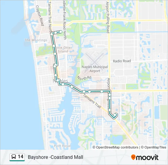 14 Bus Line Map