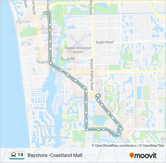14 Bus Line Map