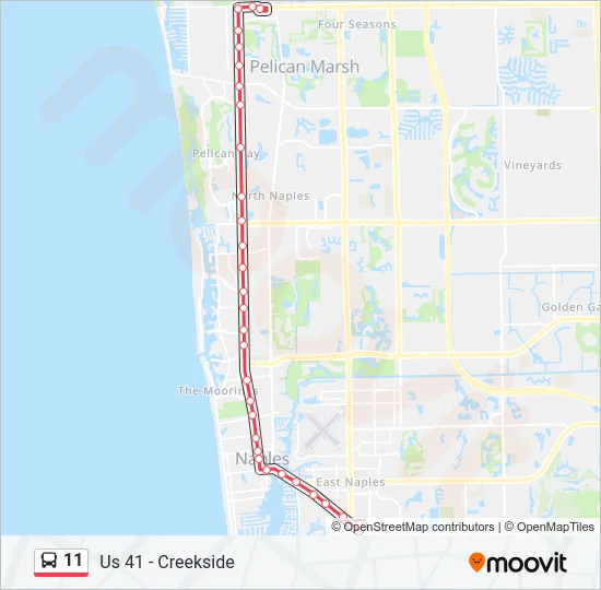 11 Bus Line Map