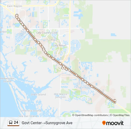 24 Bus Line Map
