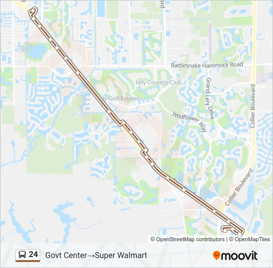 24 Bus Line Map