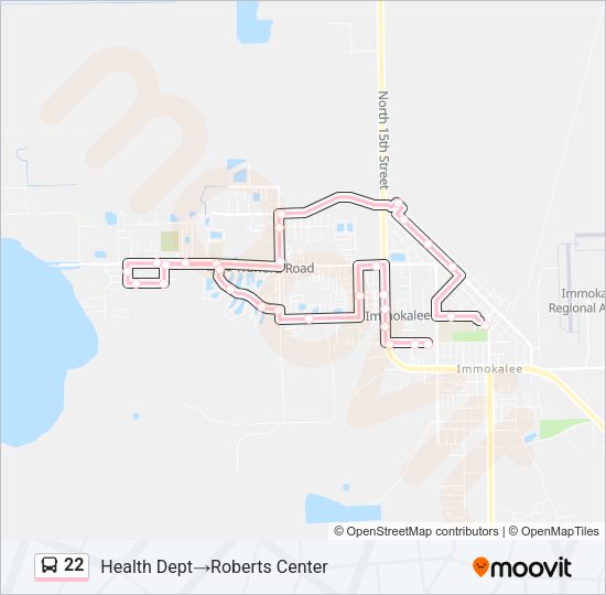 22 Bus Line Map