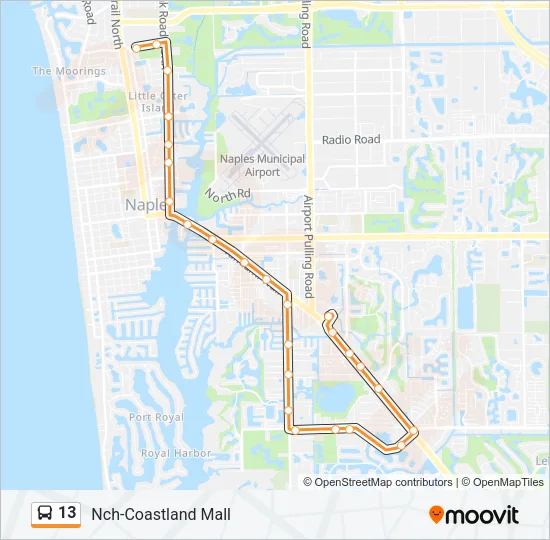 13 Bus Line Map