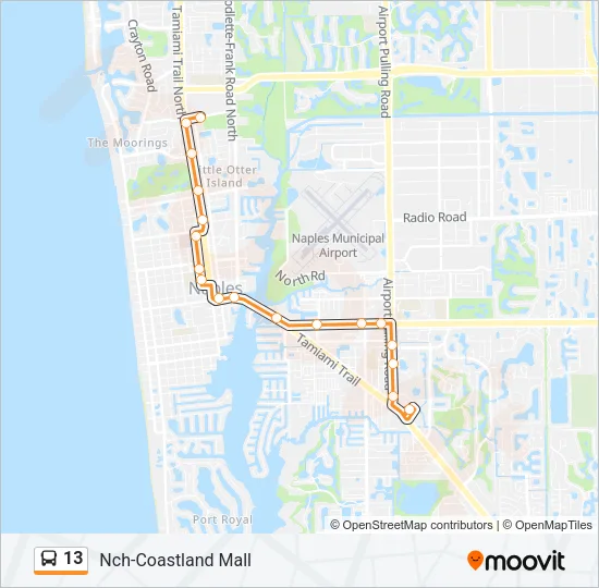 13 Bus Line Map