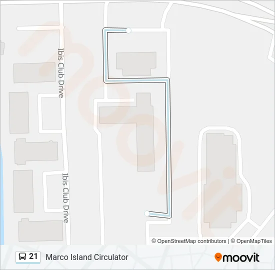 21 Bus Line Map