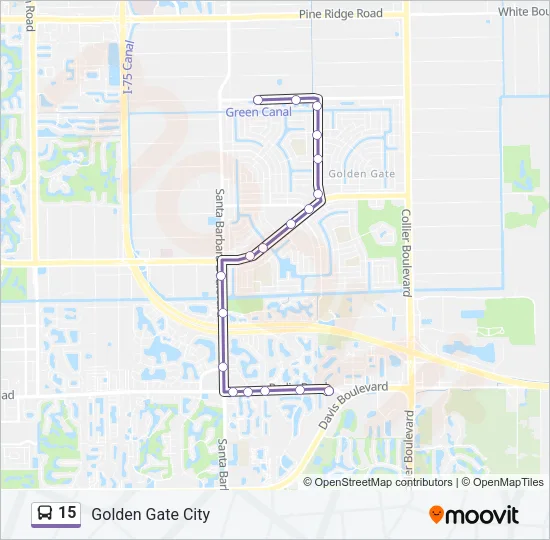 15 Bus Line Map