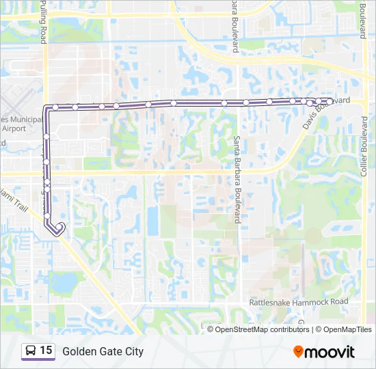 15 Bus Line Map