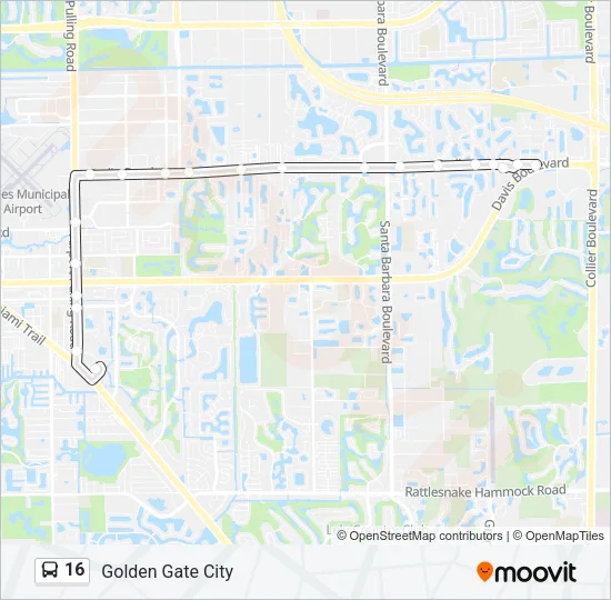 16 Bus Line Map