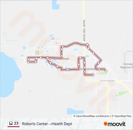 23 Bus Line Map
