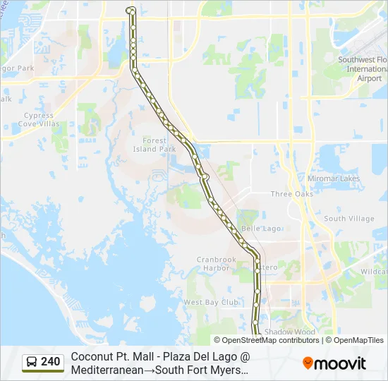 240 Bus Line Map