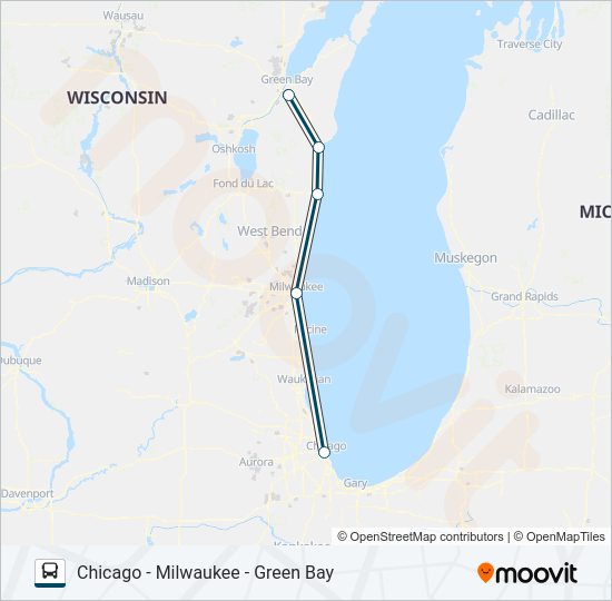 GREYHOUND US0151 Bus Line Map