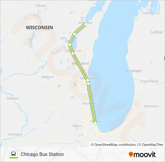 FLIXBUS 2550 Bus Line Map