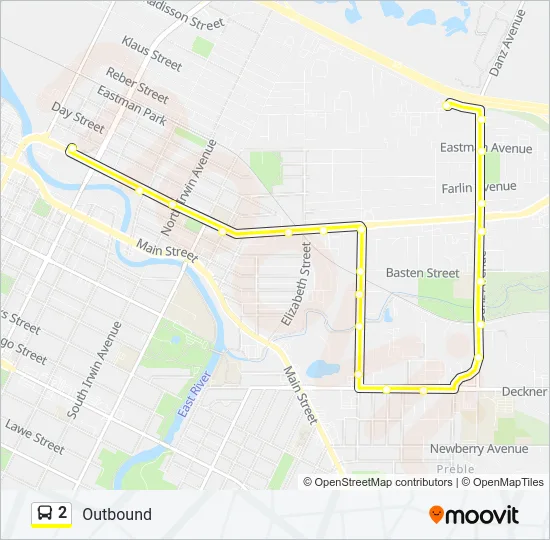 Mapa de 2 de autobús