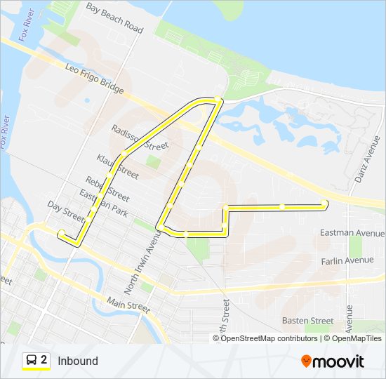2 Bus Line Map