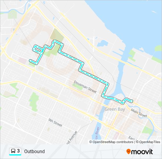 3 Bus Line Map