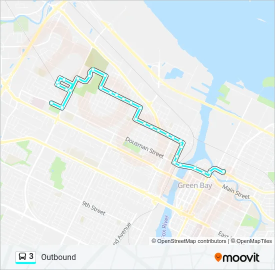 3 Bus Line Map