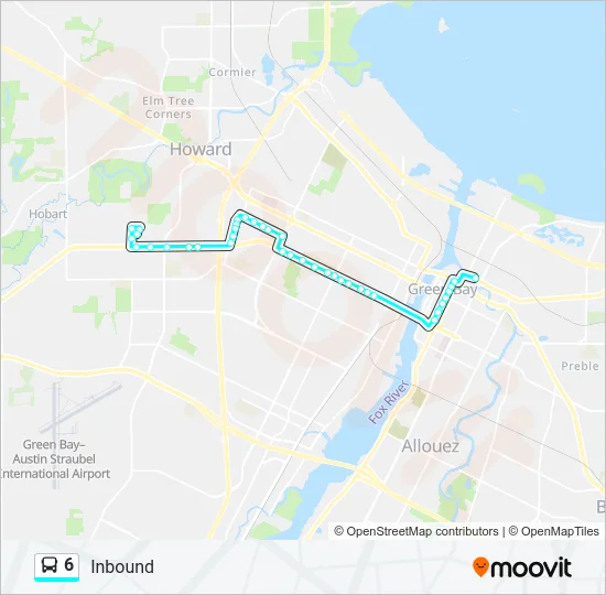 6 Bus Line Map