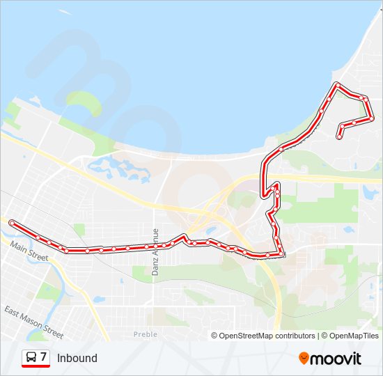 Mapa de 7 de autobús