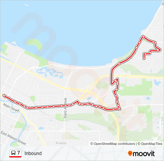 7 Bus Line Map