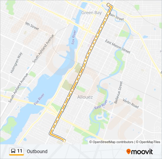 11 Bus Line Map