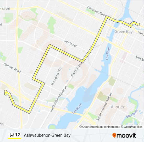 12 bus Line Map