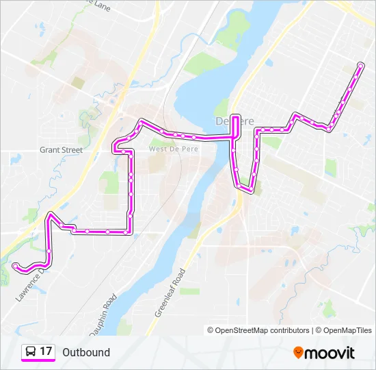 17 Bus Line Map