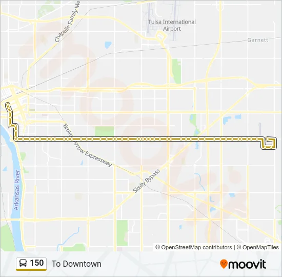 150 Bus Line Map