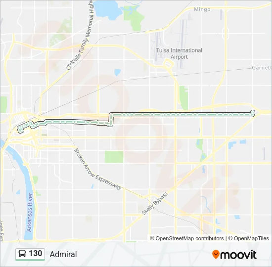 130 Bus Line Map