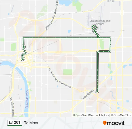 201 Bus Line Map