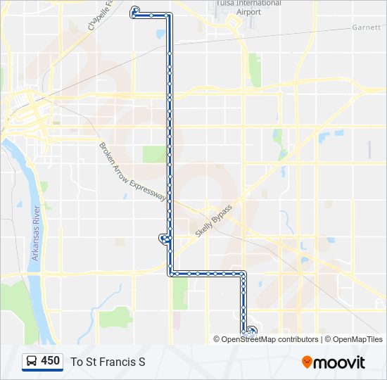 450 bus Line Map