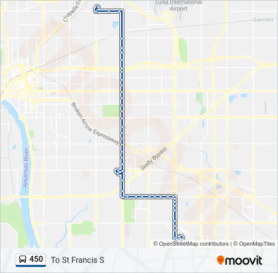450 Bus Line Map