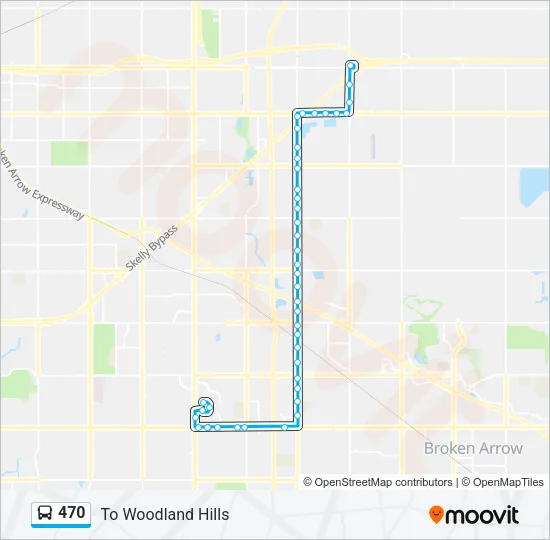 470 Bus Line Map