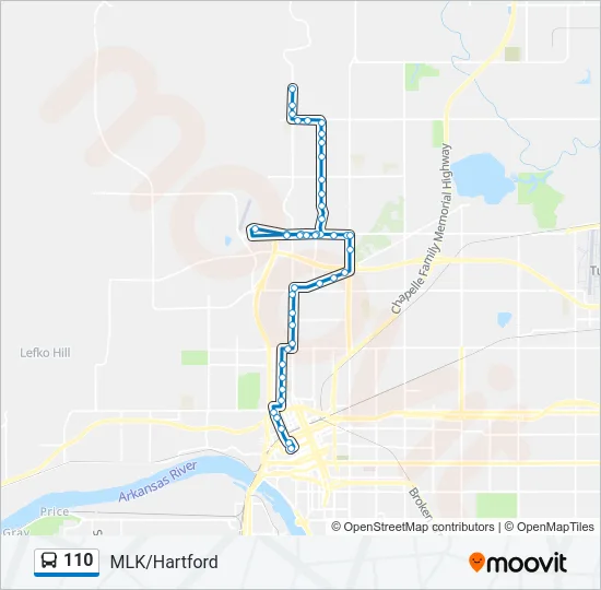 110 Bus Line Map