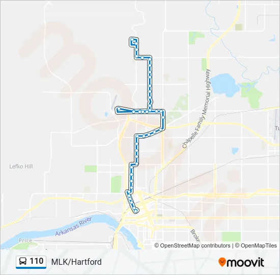 110 Bus Line Map
