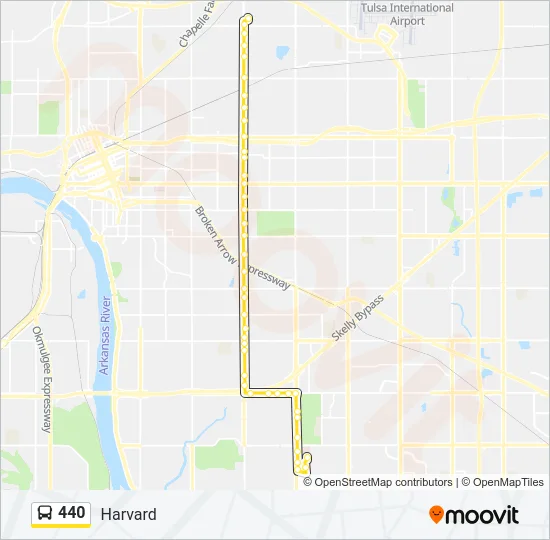 440 Bus Line Map