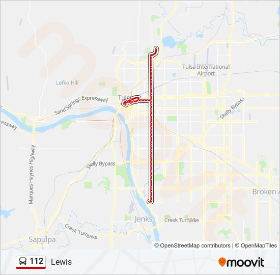 112 bus Line Map