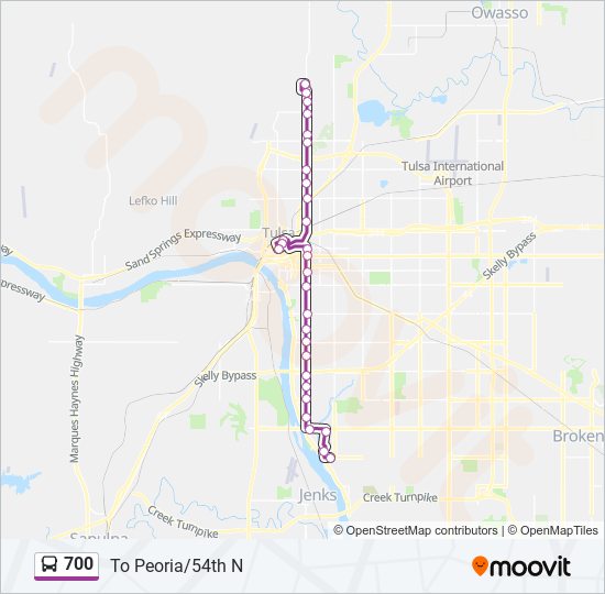 700 bus Line Map