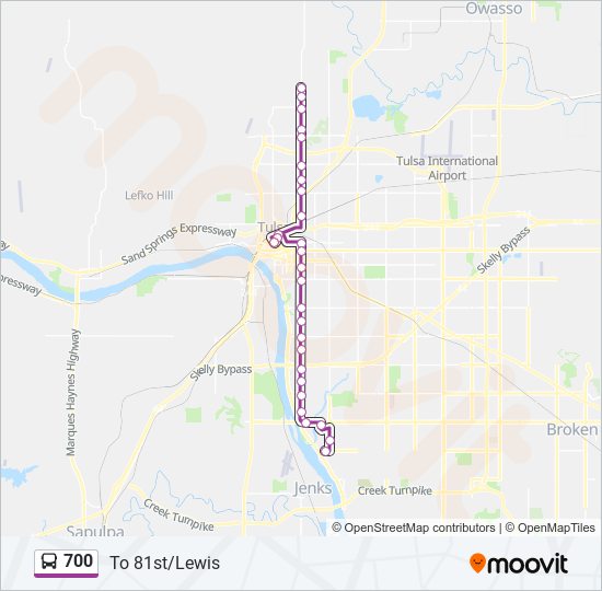 700 bus Line Map